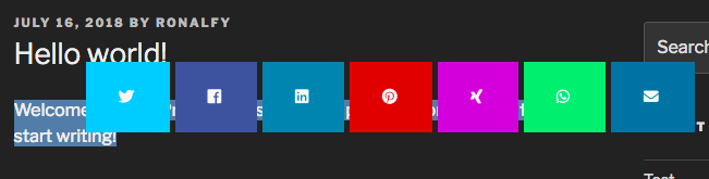 Highlight and Share Default Theme