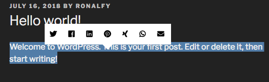 Highlight and Share White Theme
