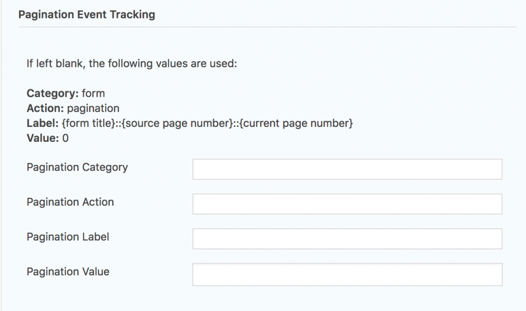 Pagination Settings Per Form