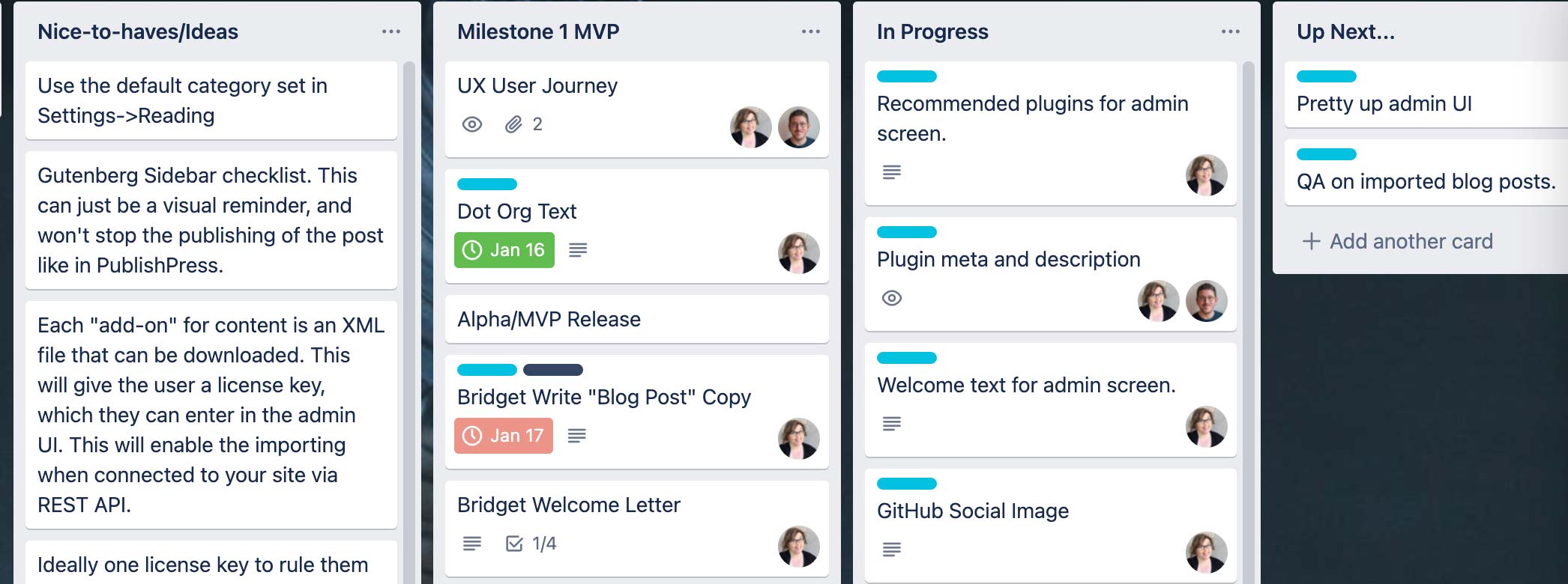 Trello Planning