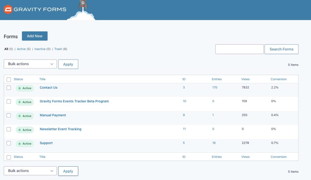 Gravity Forms 2.5 Screenshot