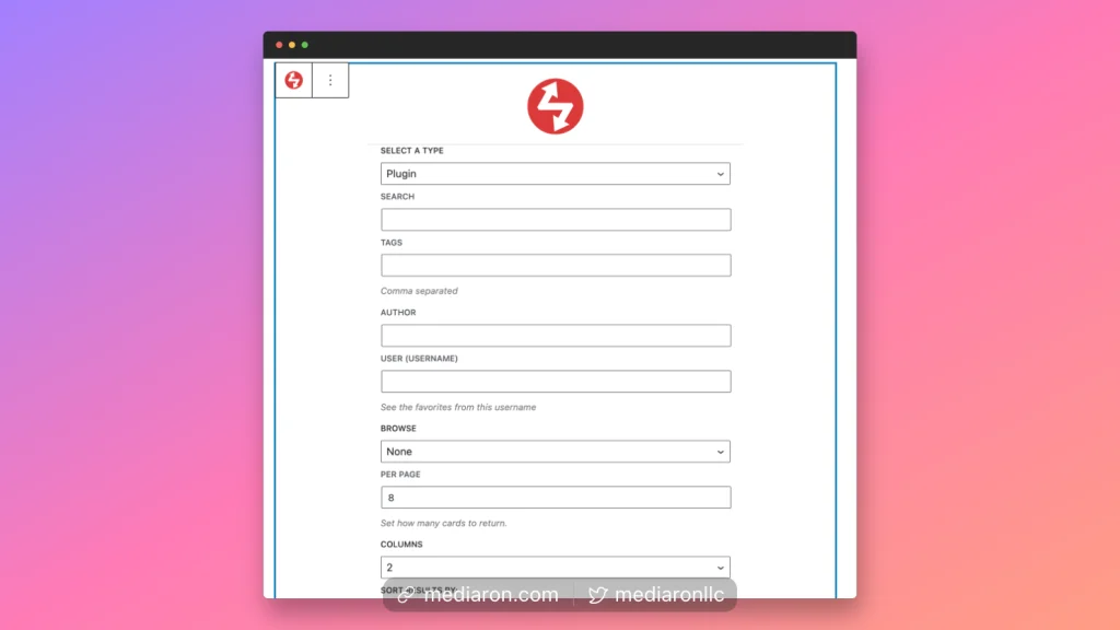 Updated Plugin Info Card Query Block Interface