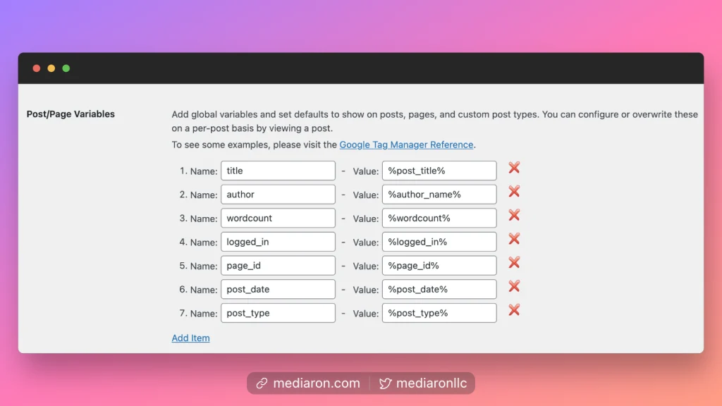 Post/Page Global Variables